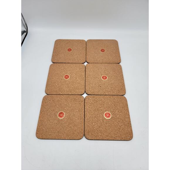 Vintage Pimpernel Acrylic America's Tree Coasters w/Cork Back Set of 6 - Picture 4 of 4